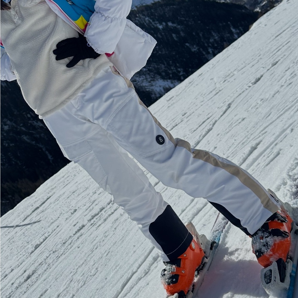 Bogner girls  White and Tan Ski Pants